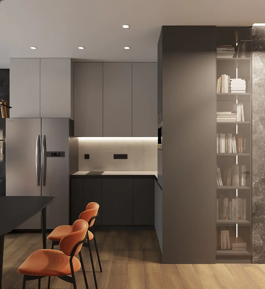 ЖК «На Писарева», дизайн-проект, 53 м², 53 кв.м.