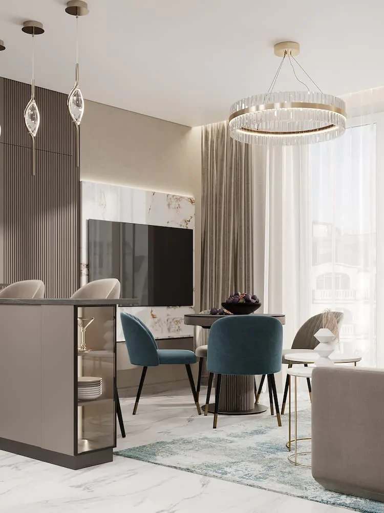ЖК «Заельцовский NEW», дизайн-интерьера, 44 м², 44 кв.м.