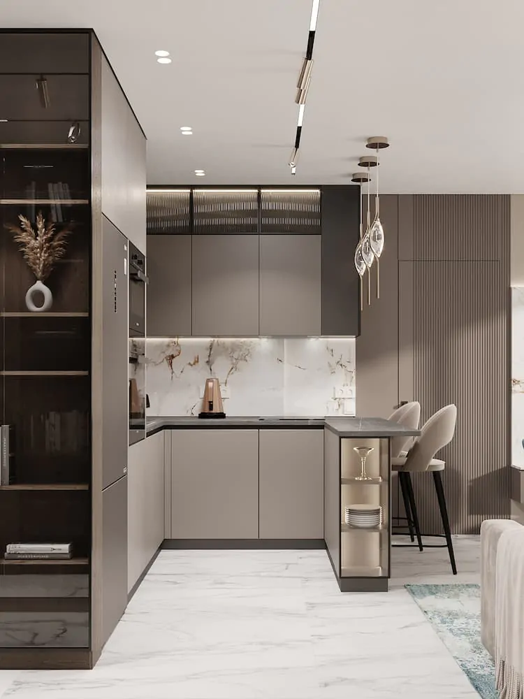 ЖК «Заельцовский NEW», дизайн-интерьера, 44 м², 44 кв.м.