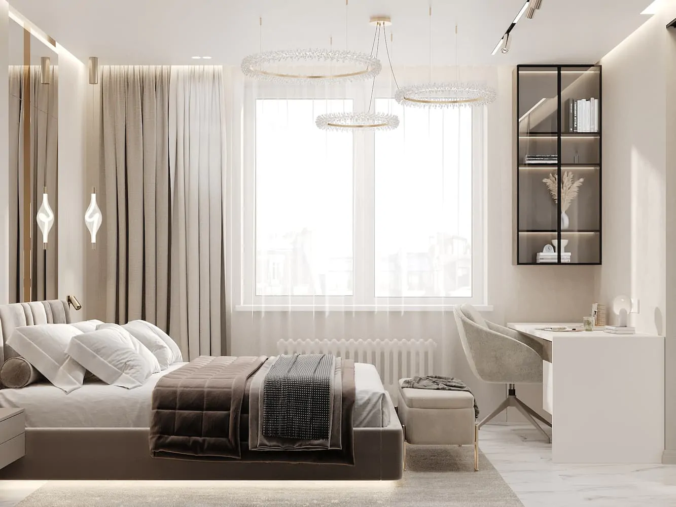 ЖК «Заельцовский NEW», дизайн-интерьера, 44 м², 44 кв.м.
