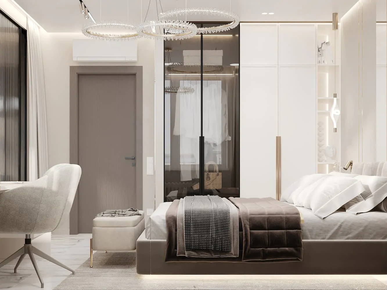 ЖК «Заельцовский NEW», дизайн-интерьера, 44 м², 44 кв.м.